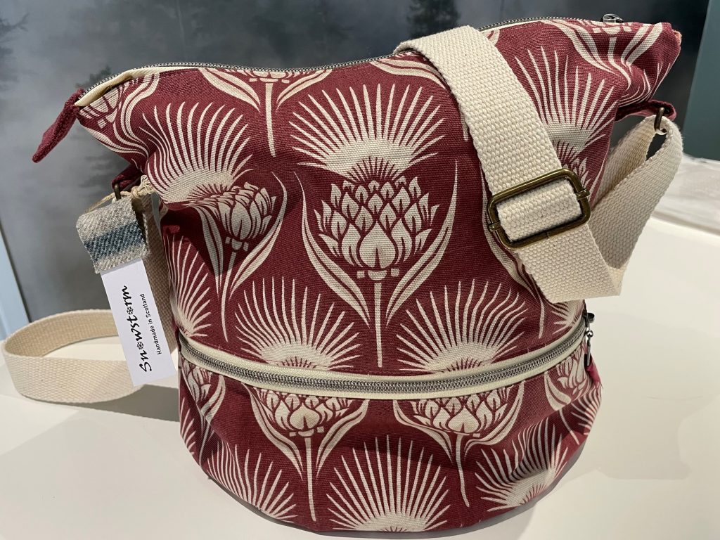 Burgundy Thistle Bucket